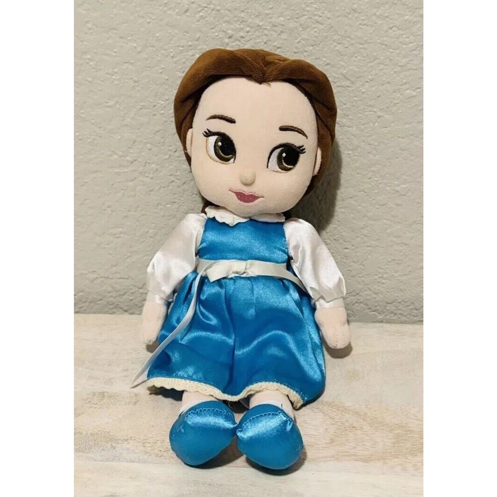 Disney Store Animators Collection Belle in Blue Dress 12" Plush Toy